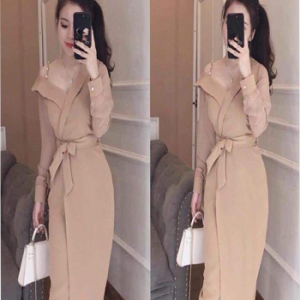 Đầm trễ vai phối tay lưới 354279706