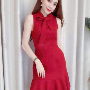 Đầm đuôi cá nơ cổ 388352906