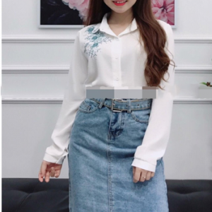 Chân Váy Jean Xẻ Sau LZ362113009