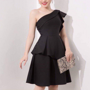 Đầm Lệch Vai Nhún Vai LZ425040455
