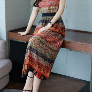 Đầm Maxi Họa Tiết Thổ Cẩm LZ501658487