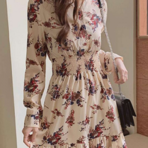 Đầm Tay Dài Eo Thun LZ615776112