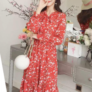 Đầm Voan Dáng Suông Họa Tiết LZ429870855