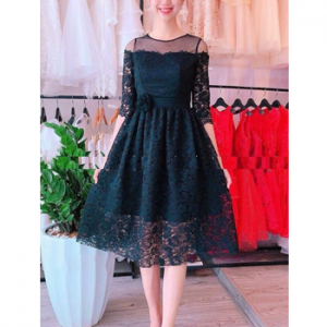 Đầm xòe ren LZ333478246